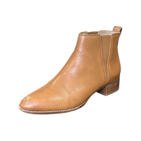 Madewell The Carina Leather Ankle Boots in English Saddle Leather Womens Size 10 - Picture 5 of 10